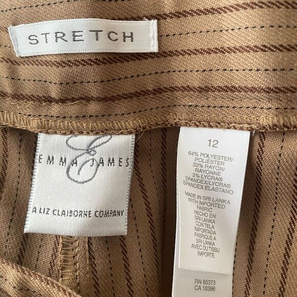 Emma James Autumn Journey Career Stretch Trouser Camel Tan Pants Wmn Size 12 NWT - Picture 7 of 11